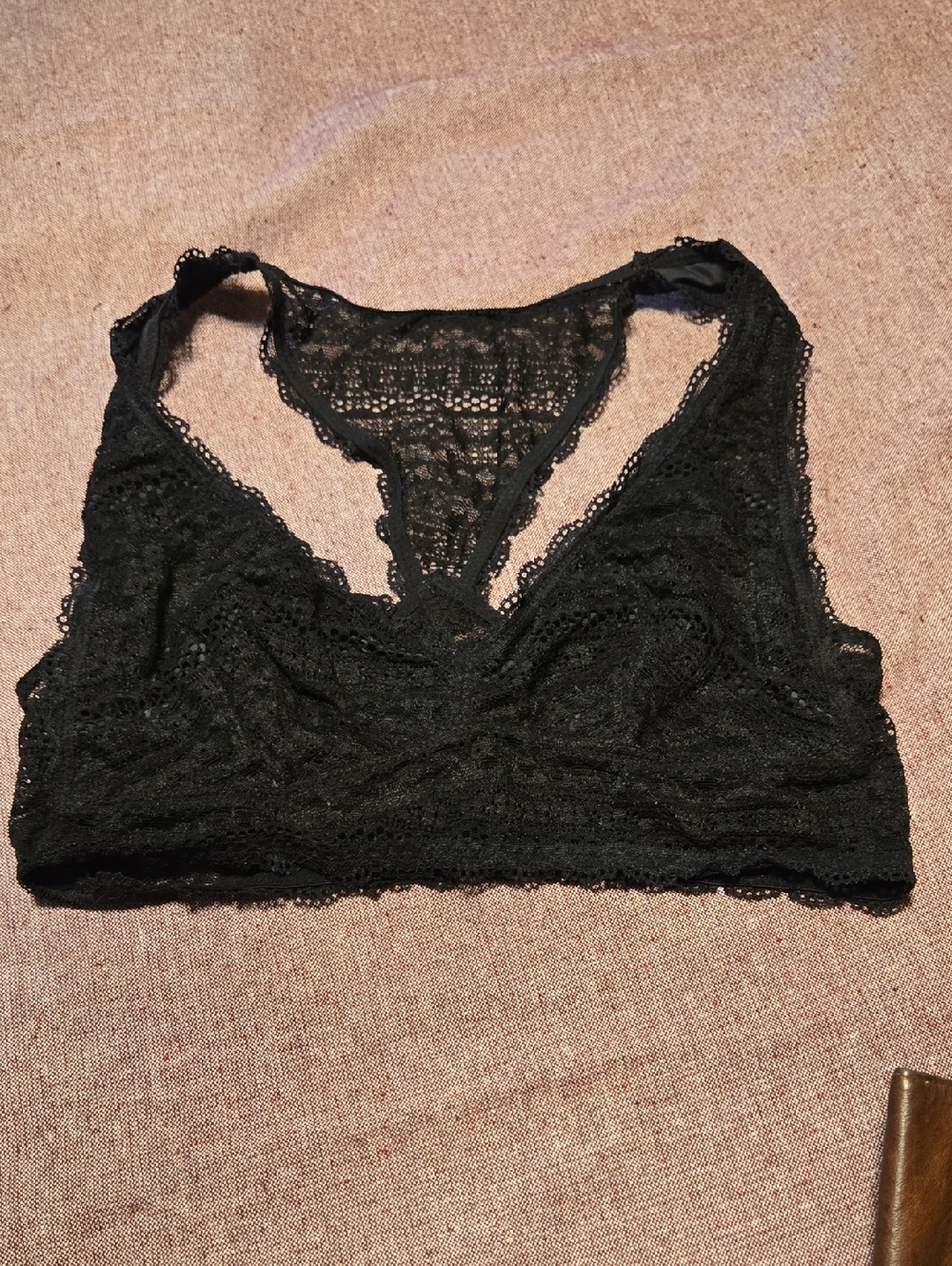 Victoria's Secret Black Lace Racerback Bralette